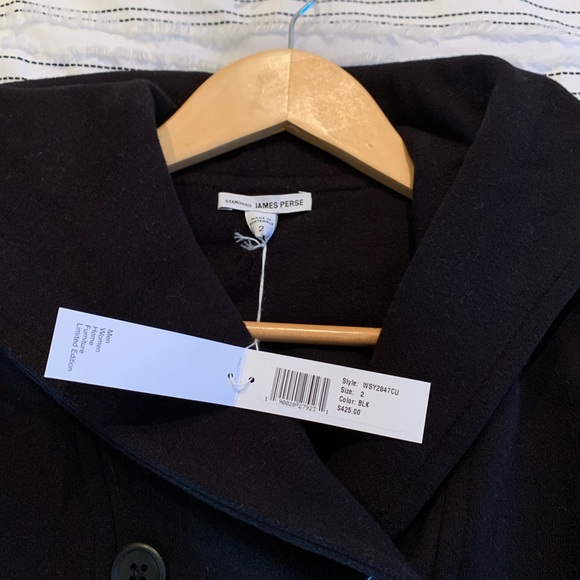 James Perse Black Hooded Jacket - Picture 3 of 4